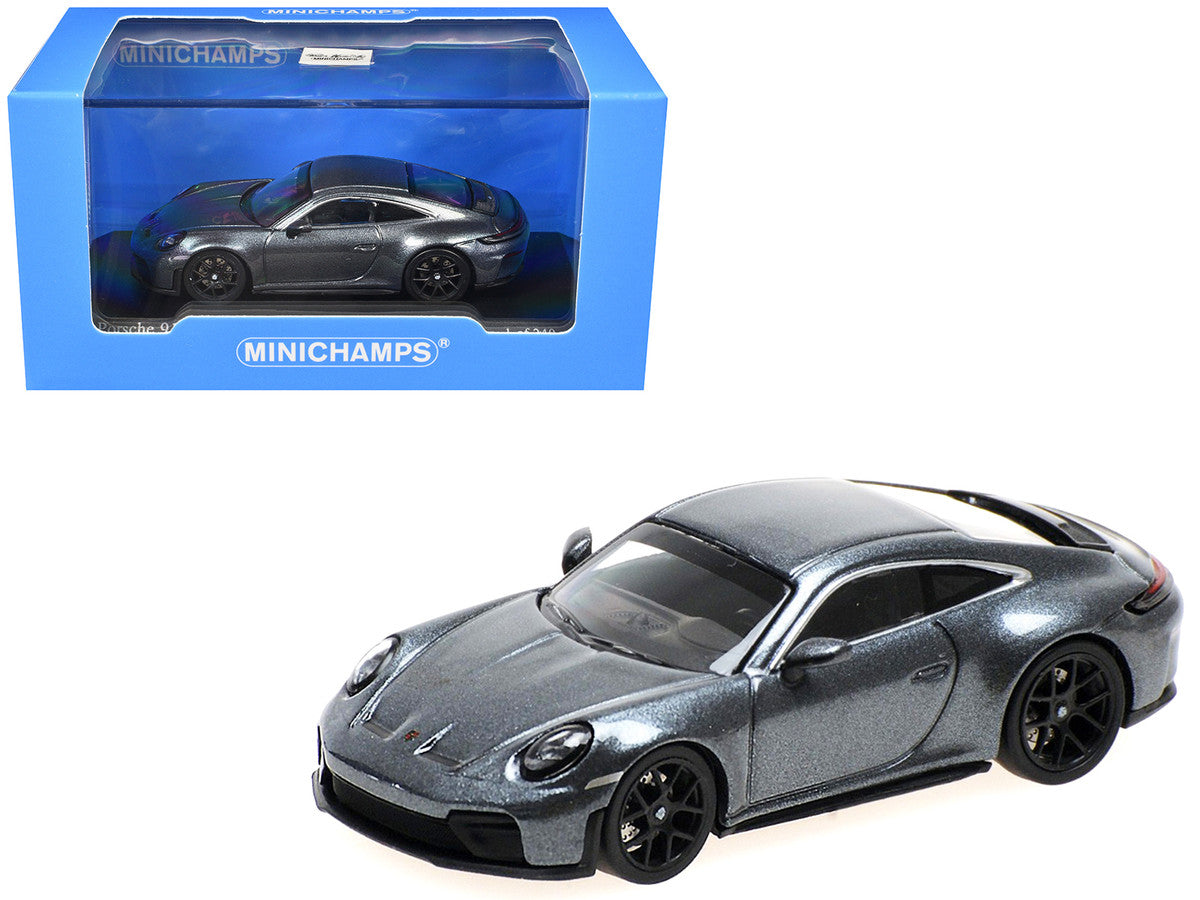 2025 Porsche 911 (992.2) GT3 Touring Gray Metallic Limited Edition to 240 pieces Worldwide 1/64 Diecast Model Car by Minichamps by Minichamps