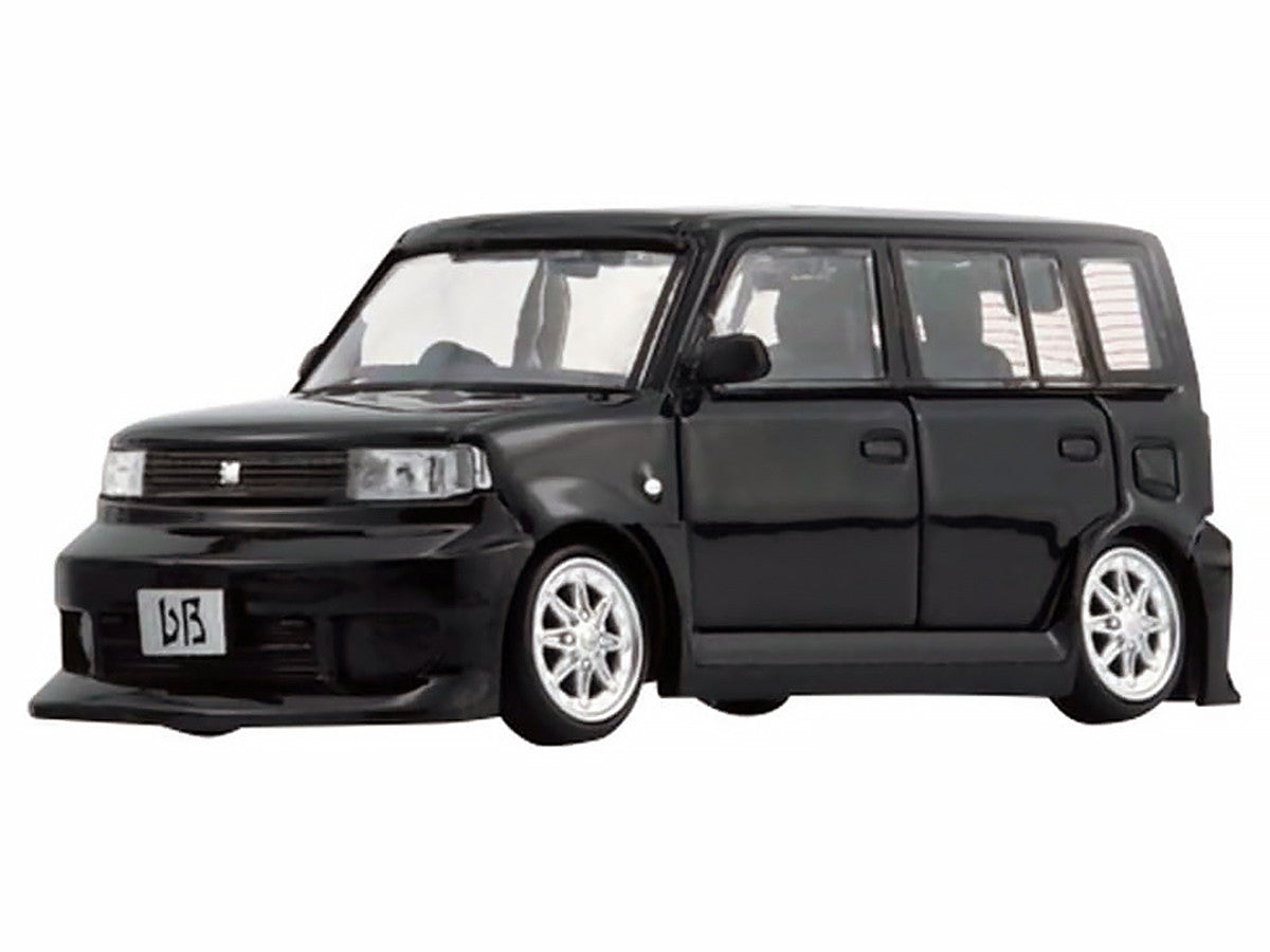 Toyota bB 2000 Van Black with Extra Accessories 1/64 Diecast Model Car by BM Creations by BM Creations