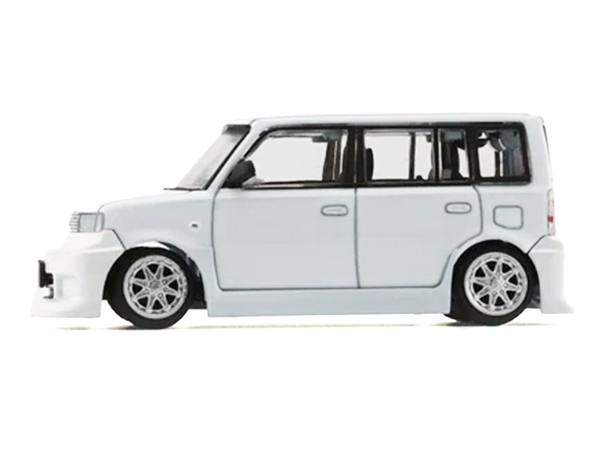 Toyota bB 2000 Van White with Extra Accessories 1/64 Diecast Model Car by BM Creations by BM Creations
