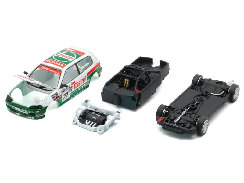 Honda Civic EG6 RHD (Right Hand Drive) #77 Team Castrol "National Saloon Car Cup" (1993) 1/64 Diecast Model Car by BM Creations by BM Creations