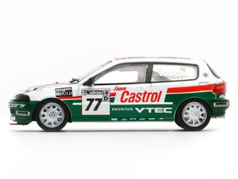Honda Civic EG6 RHD (Right Hand Drive) #77 Team Castrol "National Saloon Car Cup" (1993) 1/64 Diecast Model Car by BM Creations by BM Creations