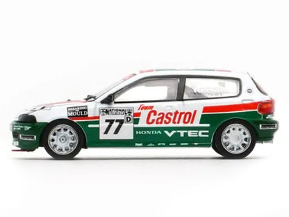 Honda Civic EG6 RHD (Right Hand Drive) #77 Team Castrol "National Saloon Car Cup" (1993) 1/64 Diecast Model Car by BM Creations by BM Creations