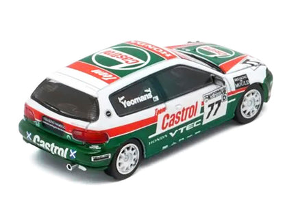 Honda Civic EG6 RHD (Right Hand Drive) #77 Team Castrol "National Saloon Car Cup" (1993) 1/64 Diecast Model Car by BM Creations by BM Creations
