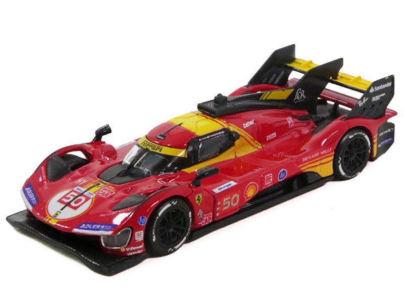 Ferrari 499P #50 Antonio Fuoco - Miguel Molina - Nicklas Nielsen "Ferrari AF Corse" Winner "24 Hours of Le Mans" (2024) 1/64 Diecast Model Car by Polistil by Polistil