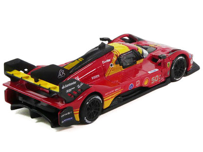 Ferrari 499P #50 Antonio Fuoco - Miguel Molina - Nicklas Nielsen "Ferrari AF Corse" Winner "24 Hours of Le Mans" (2024) 1/64 Diecast Model Car by Polistil by Polistil