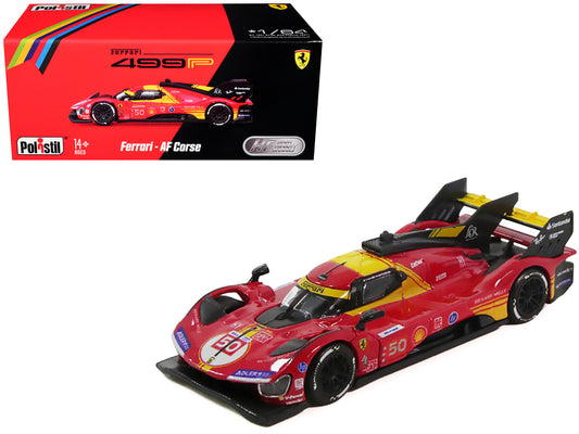 Ferrari 499P #50 Antonio Fuoco - Miguel Molina - Nicklas Nielsen "Ferrari AF Corse" Winner "24 Hours of Le Mans" (2024) 1/64 Diecast Model Car by Polistil by Polistil