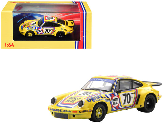 Porsche 911 Carrera RSR 3.0 #70 Henri Cachia - Raymound Touroul - Dennis Rua "ASA Cachia-Bondy" "24 Hours of Le Mans" (1974) 1/64 Model Car by Spark by Spark