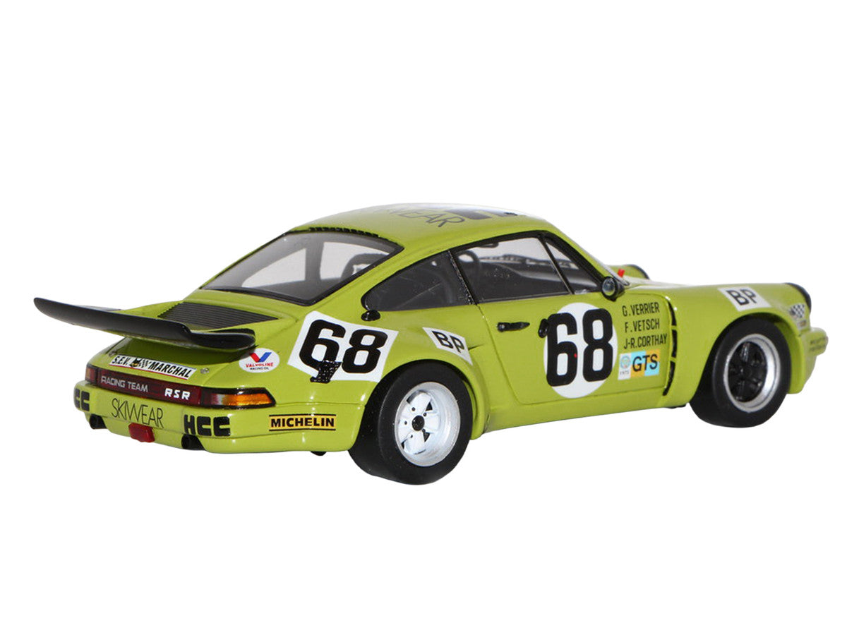 Porsche 911 Carrera RSR 3.0 #68 Guy Verrier - Florian Vetsch - Jean-Robert Corthay "24 Hours of Le Mans" (1975) 1/64 Model Car by Spark by Spark