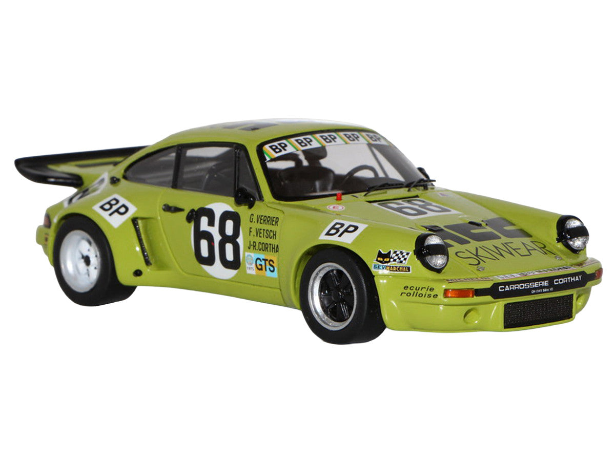 Porsche 911 Carrera RSR 3.0 #68 Guy Verrier - Florian Vetsch - Jean-Robert Corthay "24 Hours of Le Mans" (1975) 1/64 Model Car by Spark by Spark