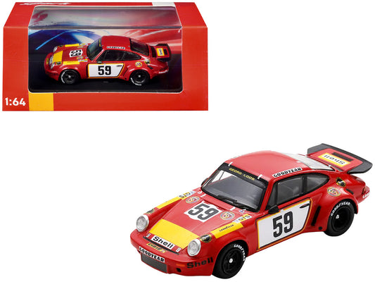 Porsche 911 Carrera RSR #59 Tim Schenken - Howden Ganley "Gelo Racing Team" "24 Hours of Le Mans" (1975) 1/64 Model Car by Spark by Spark