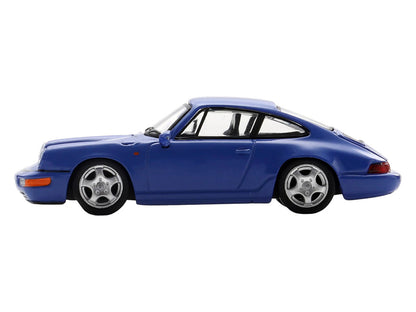 1992 Porsche 911 Carrera RS 3.6 Blue 1/64 Model Car by Spark by Spark