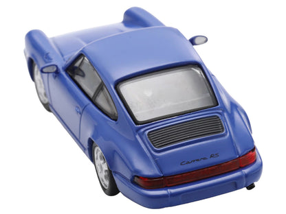 1992 Porsche 911 Carrera RS 3.6 Blue 1/64 Model Car by Spark by Spark