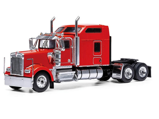 1990 Kenworth W900 Truck Tractor Red 1/64 Diecast Model by IXO Models by IXO