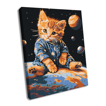 Star Kitten Painting by Numbers Kit by Ideyka KHO6646