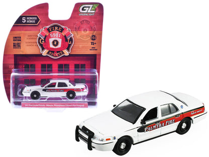 2011 Ford Crown Victoria "Palmyra Pennsylvania Citizen's Fire Company" White with Graphics "Fire & Rescue" Series #5 1/64 Diecast Model Car by Greenlight by Greenlight