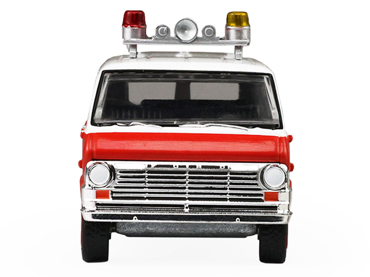 1969 Ford Econoline Ambulance "Los Angeles Fire Department" Red and White "Fire & Rescue" Series #5 1/64 Diecast Model Car by Greenlight by Greenlight