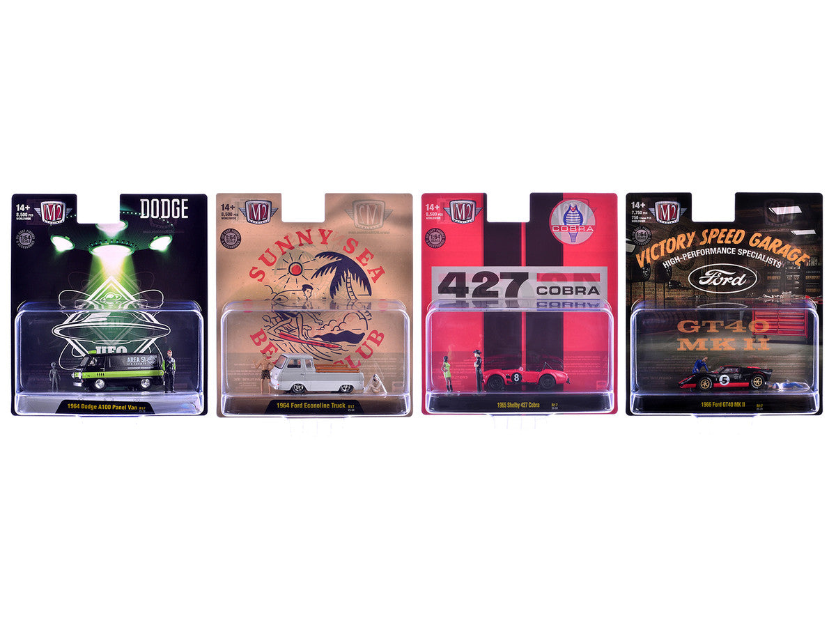 "Auto News" Release 17 Set of 4 Cars Limited Edition to 8500 pieces Worldwide 1/64 Diecast Model Cars by M2 Machines by M2