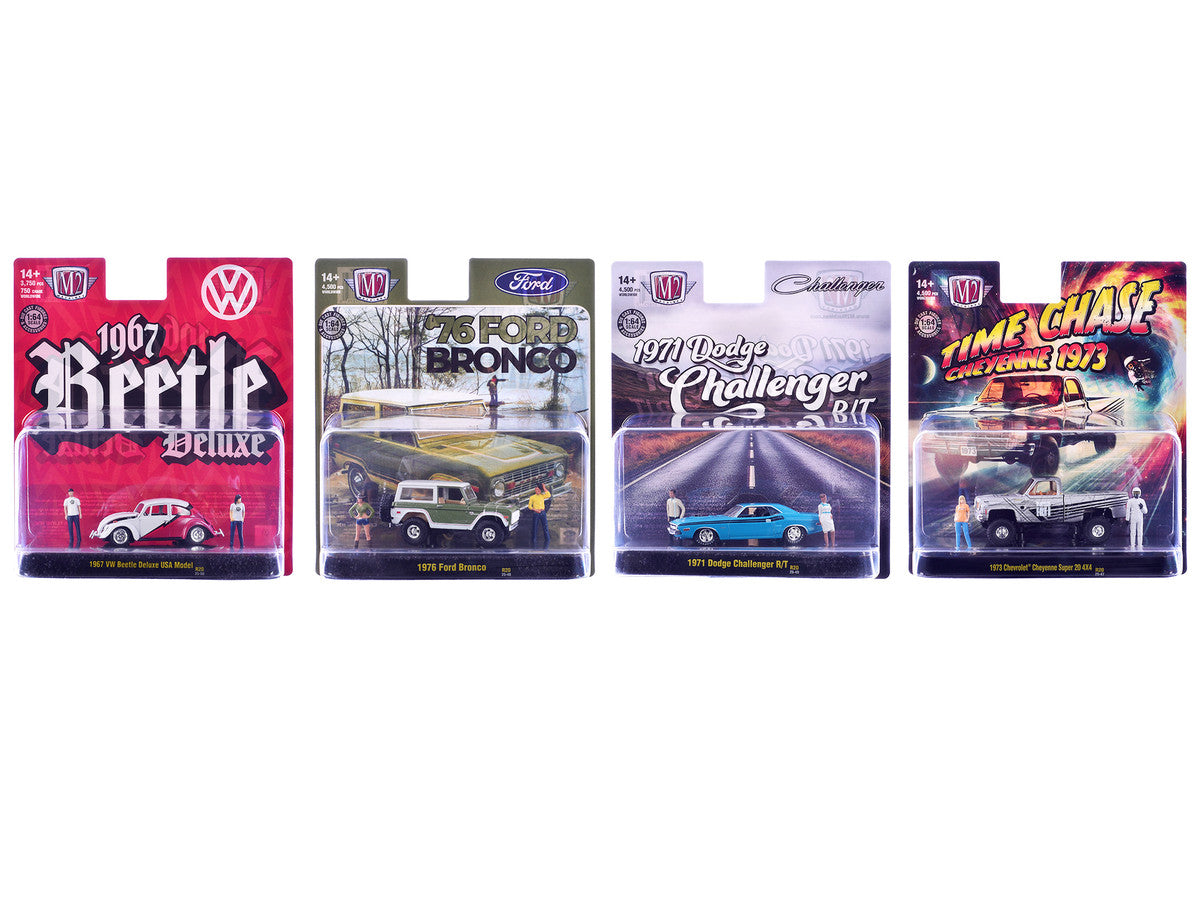 "Auto News" Release 20 Set of 4 Cars Limited Edition to 4500 pieces Worldwide 1/64 Diecast Model Cars by M2 Machines by M2