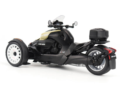Can-Am Ryker Rally 3-Wheel Motorcycle Sand Storm and Black 1/12 Diecast Model by BRP Models by BRP Models
