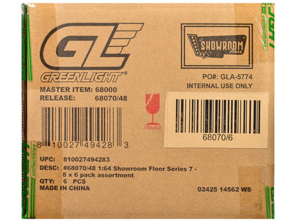 "Showroom Floor" Series 7 Set of 6 Cars 1/64 Diecast Model Cars by Greenlight by Greenlight
