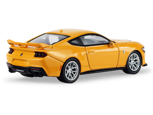 2024 Ford Mustang Dark Horse Yellow Splash Metallic "Auto Mall" Series 8 1/64 Diecast Model Car by Greenlight by Greenlight