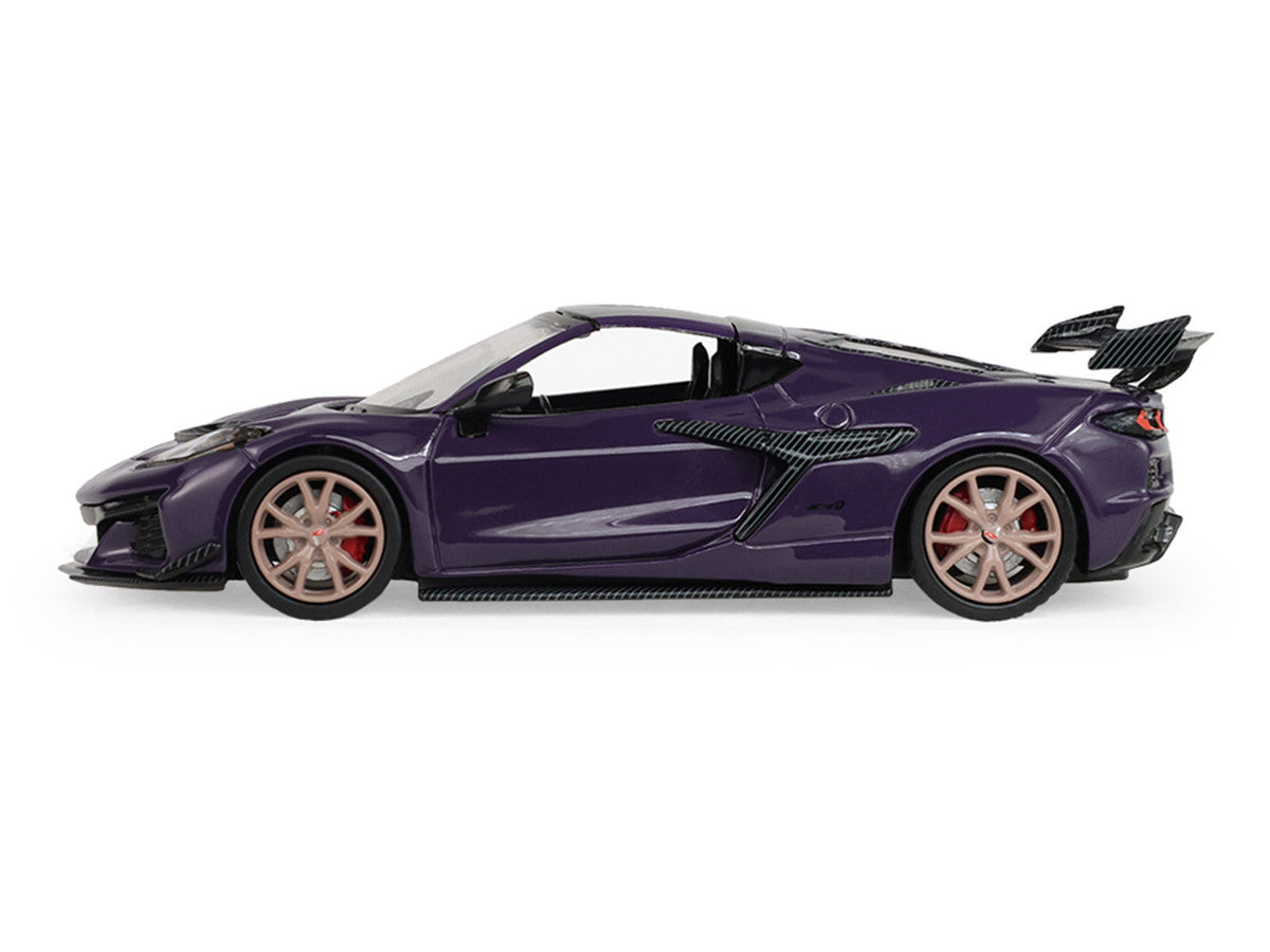 2025 Chevrolet Corvette ZR1 Hysteria Purple Metallic with Carbon Top "Auto Mall" Series 8 1/64 Diecast Model Car by Greenlight by Greenlight