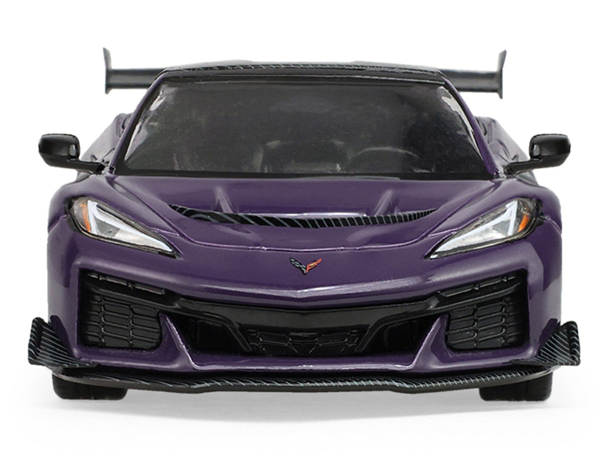 2025 Chevrolet Corvette ZR1 Hysteria Purple Metallic with Carbon Top "Auto Mall" Series 8 1/64 Diecast Model Car by Greenlight by Greenlight