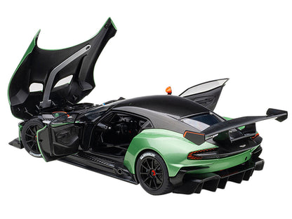 Aston Martin Vulcan Apple Tree Green Metallic with Orange Accents and Carbon Top 1/18 Model Car by Autoart by Autoart
