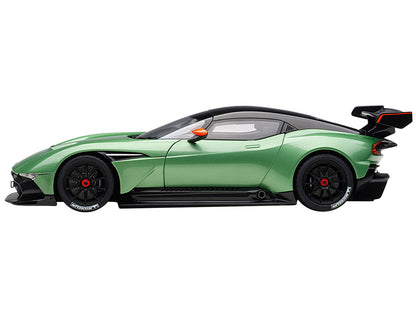 Aston Martin Vulcan Apple Tree Green Metallic with Orange Accents and Carbon Top 1/18 Model Car by Autoart by Autoart