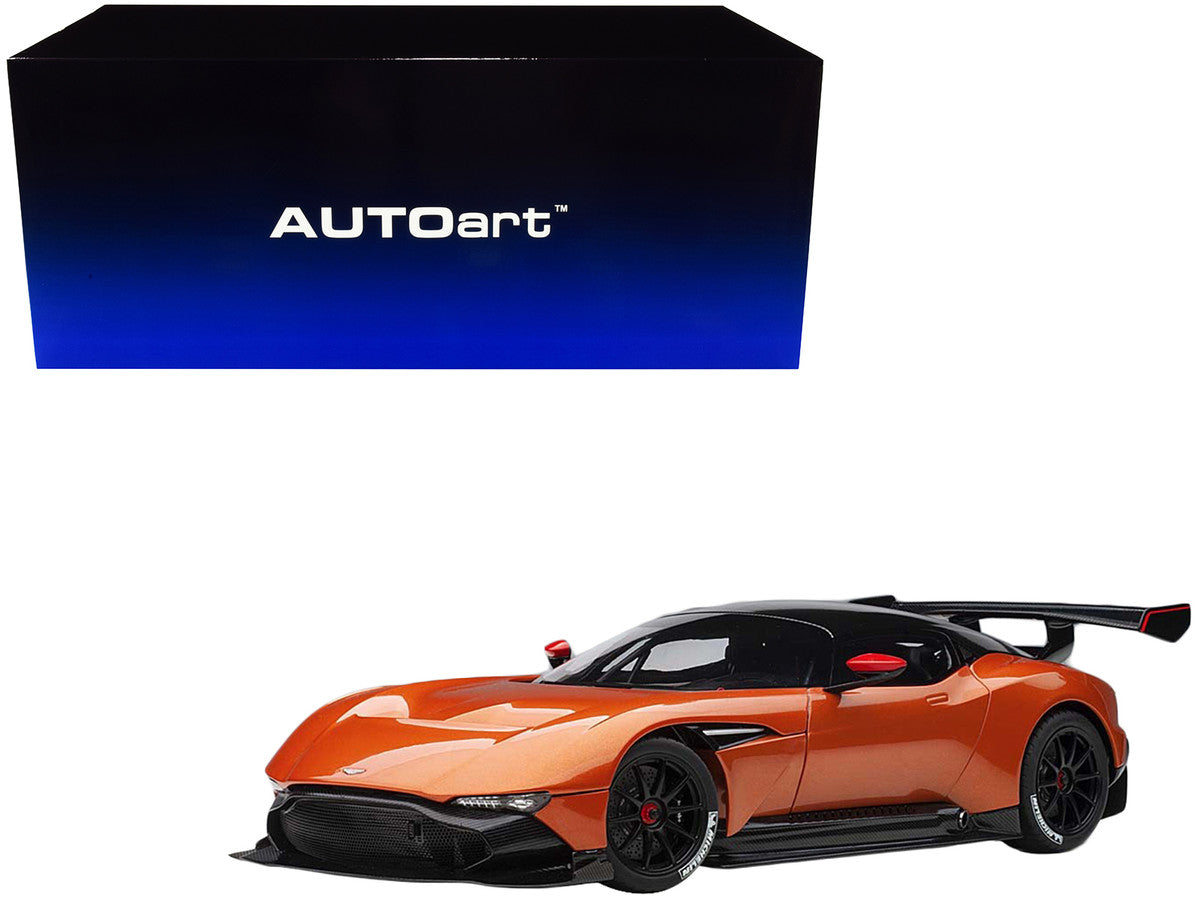 Aston Martin Vulcan Madagascar Orange with Carbon Top 1/18 Model Car by Autoart by Autoart