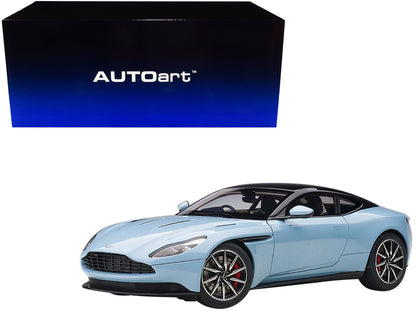 Aston Martin DB11 Q Frosted Glas Blue with Black Top 1/18 Model Car by Autoart by Autoart