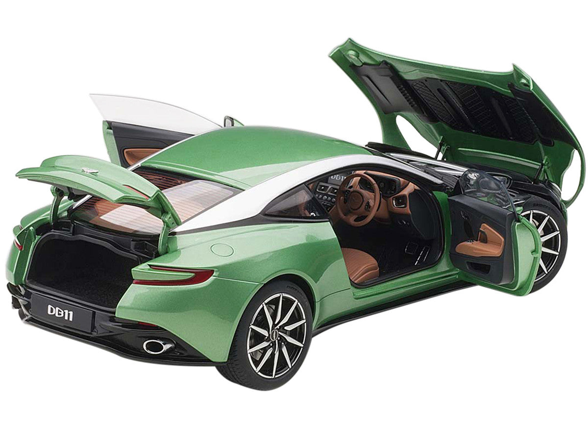 Aston Martin DB11 RHD (Right Hand Drive) Apple Tree Green Metallic 1/18 Model Car by Autoart by Autoart