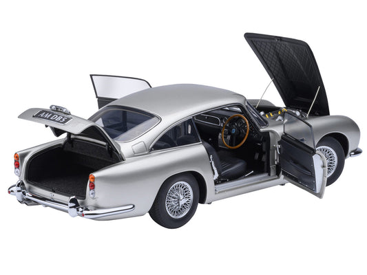 Aston Martin DB5 RHD (Right Hand Drive) Birch Silver 1/18 Model Car by Autoart by Autoart