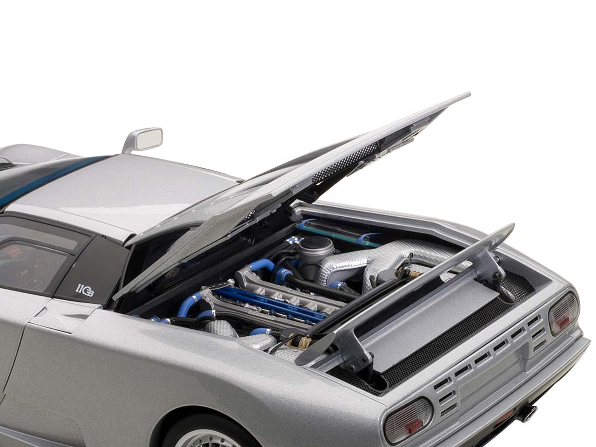 Bugatti EB110 GT Silver 1/18 Diecast Car Model by Autoart by Autoart