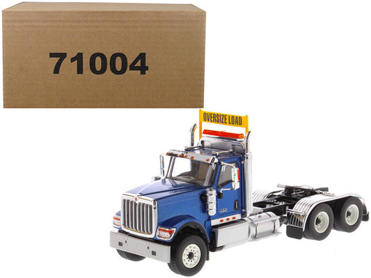 International HX520 Day Cab Tandem Tractor Blue 1/50 Diecast Model by Diecast Masters by Diecast Masters