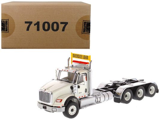 International HX620 Day Cab Tridem Tractor White 1/50 Diecast Model by Diecast Masters by Diecast Masters