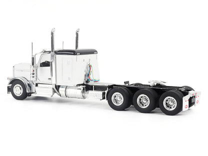 Peterbilt 589 Legendary Package Truck Tractor with 58" Sleeper White with Black Top "Transport Series" 1/50 Diecast Model by Diecast Masters-3