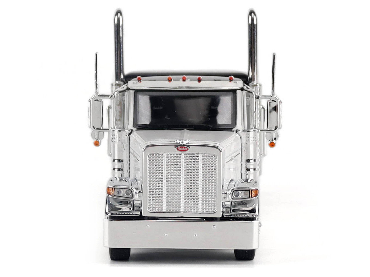 Peterbilt 589 Legendary Package Truck Tractor with 58" Sleeper White with Black Top "Transport Series" 1/50 Diecast Model by Diecast Masters-4