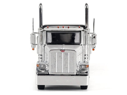 Peterbilt 589 Legendary Package Truck Tractor with 58" Sleeper White with Black Top "Transport Series" 1/50 Diecast Model by Diecast Masters-4