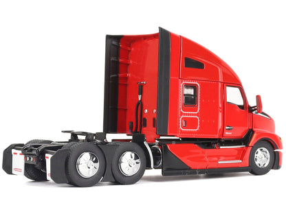 Kenworth T680 76" High Roof Sleeper Cab Truck Tractor Viper Red "Transport Series" 1/50 Diecast Model by Diecast Masters by Diecast Masters