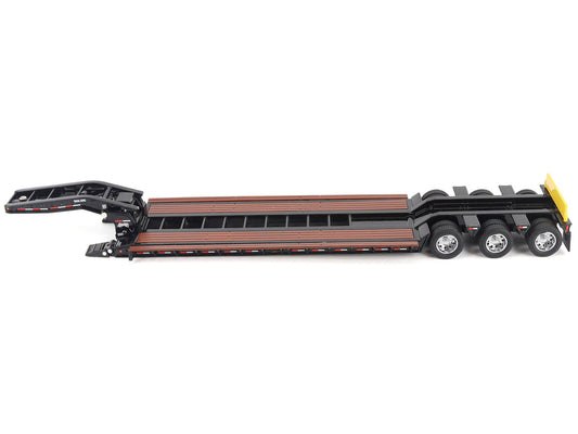 Trail King TK120 Hydraulic Detachable Gooseneck Lowboy Trailer Black (Regular Version) "Transport Series" 1/50 Diecast Model by Diecast Masters by Diecast Masters