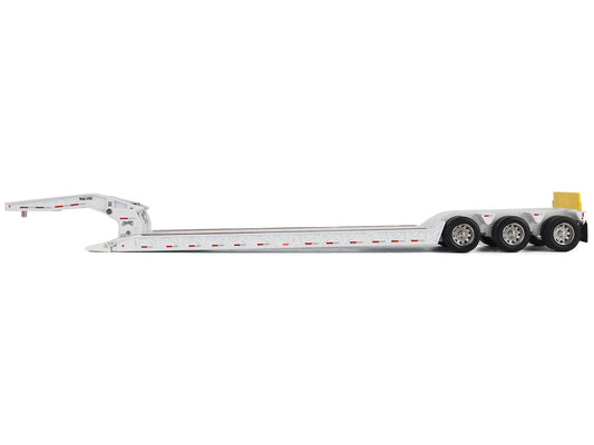 Trail King TK120 Hydraulic Detachable Gooseneck Lowboy Trailer White (Regular Version) "Transport Series" 1/50 Diecast Model by Diecast Masters by Diecast Masters