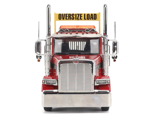 Peterbilt 589 Tandem-Axle Truck Tractor with Day Cab Legendary Red "Transport Series" 1/32 Diecast Model by Diecast Masters by Diecast Masters
