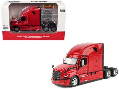 2025 Freightliner Cascadia Gen-5 Sleeper Cab Truck Tractor Red "Transport Series" 1/64 Diecast Model by Diecast Masters by Diecast Masters