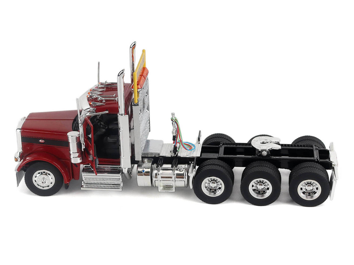 Peterbilt 589 Truck Tractor with Day Cab Legendary Red "Transport Series" 1/50 Diecast Model by Diecast Masters-1
