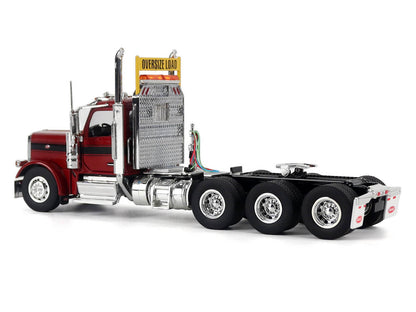Peterbilt 589 Truck Tractor with Day Cab Legendary Red "Transport Series" 1/50 Diecast Model by Diecast Masters-2