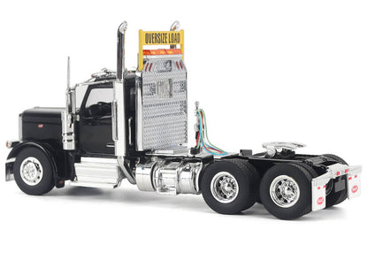 Peterbilt 589 Truck Tractor with Day Cab Black "Transport Series" 1/50 Diecast Model by Diecast Masters-3