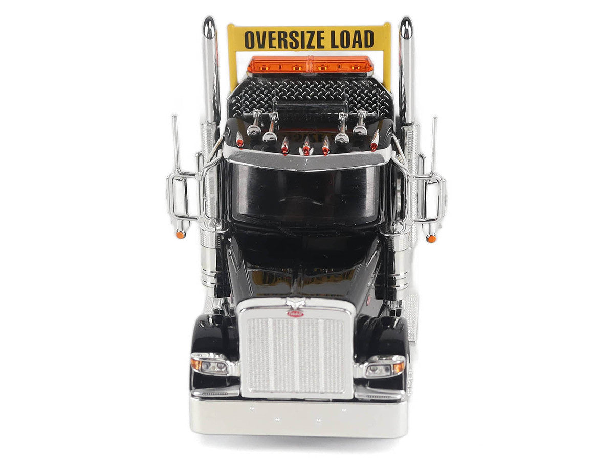 Peterbilt 589 Truck Tractor with Day Cab Black "Transport Series" 1/50 Diecast Model by Diecast Masters-4