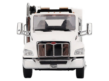 Peterbilt 536 Auto-Crane Titan 85-Body HC14-Crane Work Truck with Miller EnPak White "Transport Series" 1/50 Diecast Model by Diecast Masters by Diecast Masters