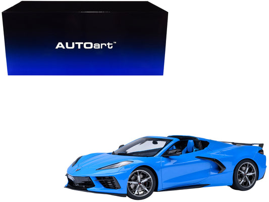 2020 Chevrolet Corvette C8 Stingray Rapid Blue 1/18 Model Car by Autoart by Autoart